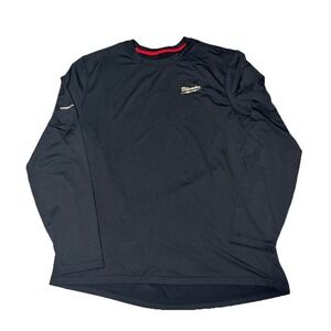 Milwaukee Workskin Long Sleeve Crew Neck Black Midweight Base Layer Tee Shirt XL